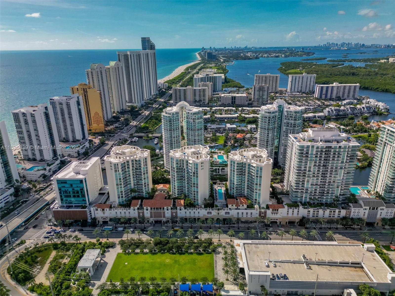 Impeccable and tastefully furnished 3/2 condo in Sunny Isles . This bright & spacious condo is steps away from the beach, features water views, city, and skyline views. Porcelain flooring, designer wallpaper, gourmet kitchen w/ European cabinetry, quartz counters, S/S appliances, new washer & dryer. Floor to ceiling windows allow tons of natural light into the home. St.Tropez features 24/7 security, valet parking, resort-style amenities including infinity pool, cabanas, gym, sauna, steam room, meeting room, clubhouse, and beach access. Walking distance to beach, shops, restaurants, spas, and more.