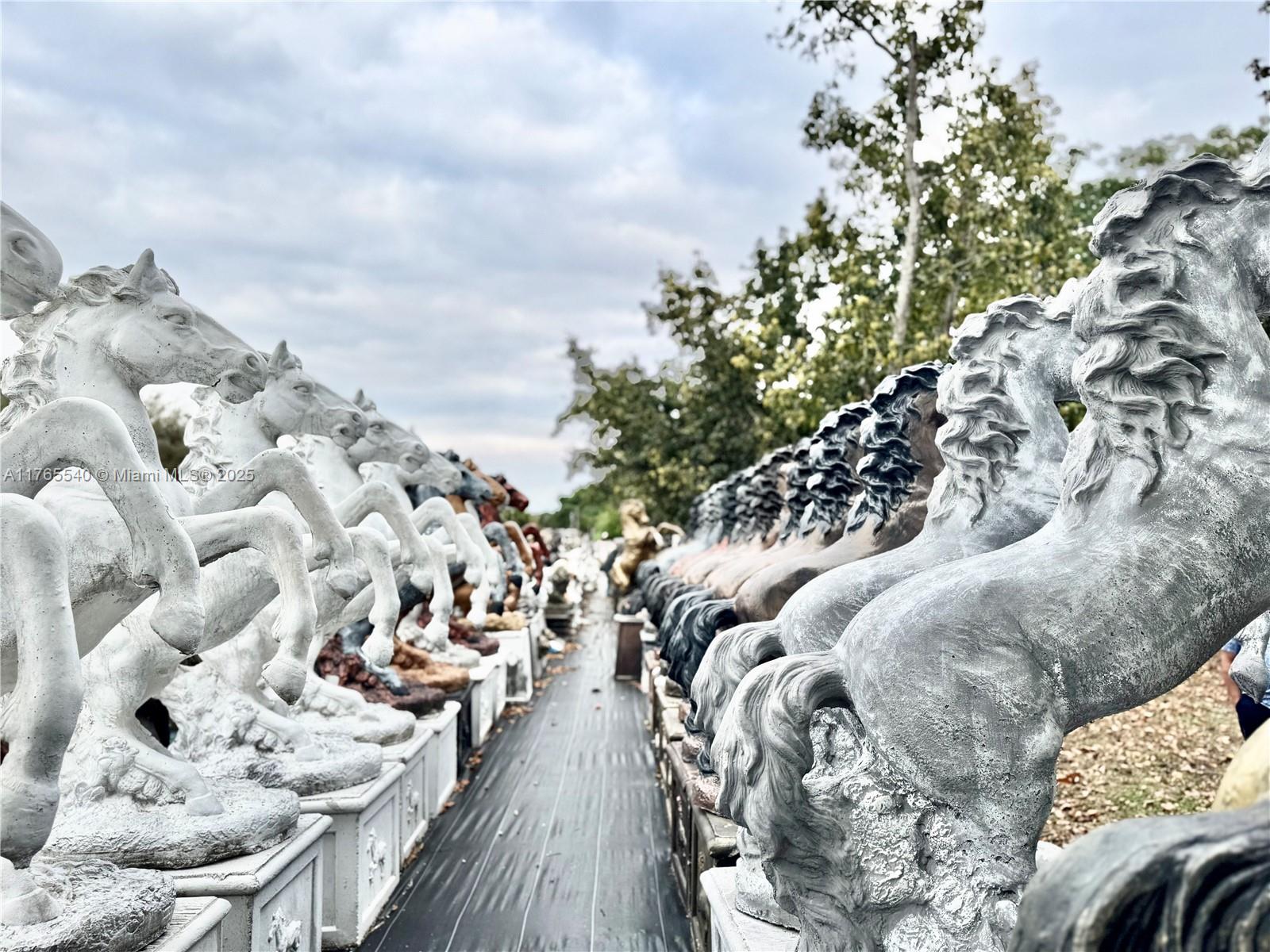 This unique opportunity to acquire a complete inventory of high-quality Kisto pieces, including horses, mailboxes, fish, lions, angels, Buddhas, dolphins, pelicans, statues, fountains, vases, and more in various sizes and designs. The sale includes all molds required for production and a Bobcat for operations. No real estate or physical location is included, which is ideal for entrepreneurs looking to start a business or expand an existing one. The owner offers seller financing with a 30% down payment and a property as collateral. Don’t miss this chance to own a profitable, ready-to-produce inventory!