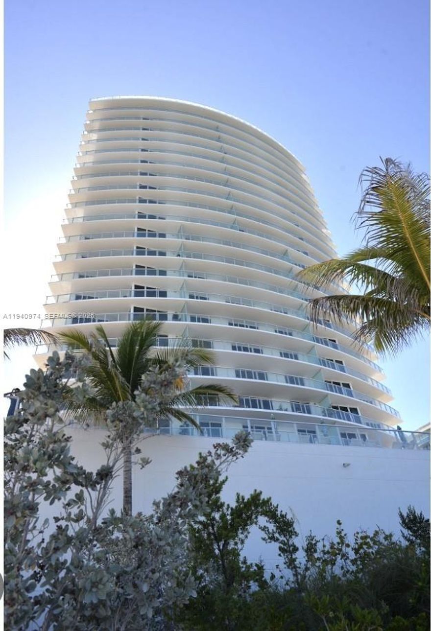 Magnificent 3 bedrooms, 3.5 baths, plus Den, ocean front condominium, Monogram Appliances, European Style cabinetry, large balconies. Unit come with 5 PARKING spots and Storage. Amenities include, Swimming pool, Fitness Center, Club Room, Theatr, Spa, Beach Service. Easy to show, text Listing Agent.