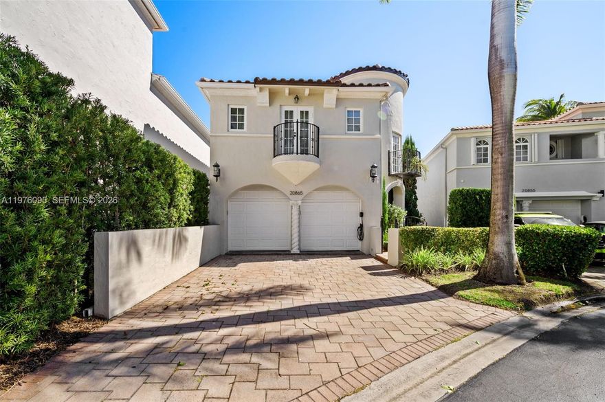 Renovated waterfront home in the gated community of Aventura Lakes featuring 4 bedrooms and 4.5 baths. Bright, modern layout with soaring ceilings, elegant tile floors, and high-impact windows throughout. The designer kitchen showcases quartz countertops, sleek cabinetry, and stainless steel appliances. Each bedroom offers a private en-suite bath with contemporary finishes. The primary suite features a walk-in closet and a frameless glass double shower. Upgrades include a new roof, full-house water filtration, Mohen water system, recessed lighting, and updated heater. Enjoy a private fenced backyard with tranquil lake views on a quiet cul-de-sac. Resort-style community amenities include 24/7 security, pools, clubhouse, fitness center, playground, and prime access to Aventura Mall, beaches, dining, golf, and top schools.