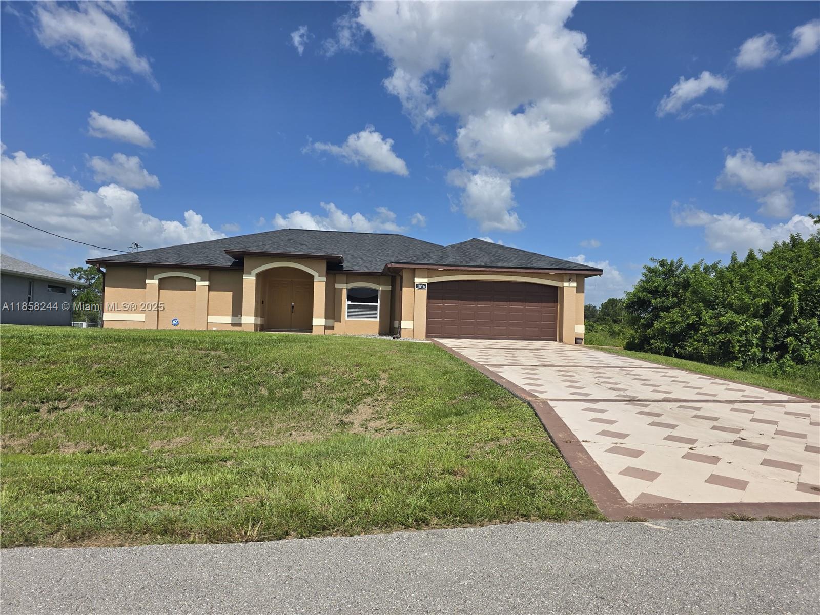TAKE A LOOK AT THIS BEAUTIFUL HOME FOR YOUR FAMILY TODAY! THIS BEAUTIFUL HOME THAT YOUR FAMILY WOULD LOVE HAS 3 BEDROOMS AND 2 BATHROOMS + A DEN THAT COULD BE USED FOR A STUDY ROOM, OFFICE, OR ANOTHER BEDROOM. PLENTY OF ROOM FOR A LARGE FAMILY! THIS HOME HAS VINYL WOOD FLOORING THROUGHOUT THE HOUSE, THE KITCHEN IS UPGRADED, LAUNDRY WITH WASHER AND DRYER, MASTER BEDROOM HAS 2 WALKING IN CLOSETS, DUAL SINKS, SEPARATE TUB AND SHOWER, AND A PRIVATE TOILET. THE TERRACE HAS A SCREENED LANAI & OPEN TERRACE FOR YOUR MORNING COFFEE OR ENTERTAINMENT. THE HOME SITS ON A HALF-ACRE LOT THAT IS FENCED ALL THE WAY AROUND FOR SECURITY AND A PLACE FOR YOUR CHILDREN AND PETS TO PLAY. NEW ROOF (2024), NEW A/C UNIT, NEW WATER SYSTEM, AND A STORAGE SHED 10X12 ON THE BACK OF THE HOME.