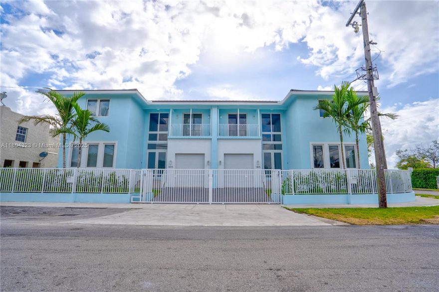Brand new, really well built, contemporary townhouses near the Miami River, blending elegance with modern design. Property includes two townhomes with over 7,000 SF including two separate 1/1 units with their very own water and electrical meters. Each unit features soaring ceilings and oversized windows with tons of natural light. Each unit also offers nearly 3,000 SF with 4 bedrooms and 3.5 baths, chef’s kitchen with large island, granite countertops, and stainless steel appliances. Plus! A large 1 bed/1 bath first-floor studio with a separate entrance and living area (totaling 5 bed/4.5 bath). High-ceiling garage, private and street parking, electric security gate, and EV-friendly. High-end construction in a prime location!