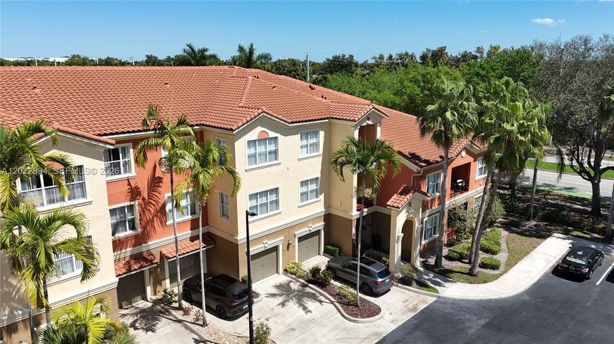 Beautiful first-floor 1-bed, 1-bath condo located in the desirable Villaggio Apartments community in West Miramar. This well-maintained unit offers a bright, open layout with high ceilings, spacious living and dining areas, an in-unit washer and dryer, a walk-in closet, and a comfortable bedroom with abundant natural light. The kitchen features white cabinetry, stainless steel appliances, and convenient access to the laundry area. Enjoy resort-style living in a gated community with 24-hour security and a full list of amenities, including a pool, fitness center, indoor basketball court, splash pad, volleyball court, walking trails, BBQ areas, and a beautiful community lake. Conveniently located near I-75, the Turnpike, shopping, dining, schools, and everyday essentials. Great opportunity!!