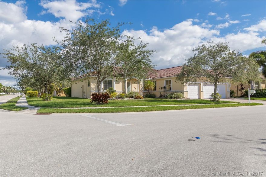 All renovated beautiful 4/3 house featuring marble-tile floor throughout. Open split floor plan, fully upgraded kitchen and bathrooms with quartz counters throughout, stainless steel  brand new appliances. Large two walk in closets in master. Three car garage. Large backyard. Community has clubhouse, pool, basketball, tennis and beach volleyball. Guard gated community. A+ school district. Close to major highways, shopping and dining.