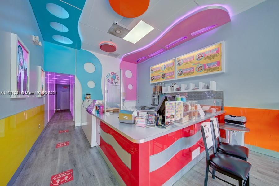 Ice Cream Heaven in Miami Gardens presents a prime investment opportunity with its vibrant and trendy ice cream shop, beloved by the community for its innovative flavors and charming ambiance. Located in a bustling area with high foot traffic, the shop boasts a modern interior, diverse menu, and strong social media presence. It is a turnkey business with a fully equipped kitchen, including a full hood and grease trap for easy conversion to a hot food menu, all up to date with city regulations. With opportunities for expansion and catering services, Ice Cream Heaven offers significant growth potential, making it an ideal choice for aspiring entrepreneurs or seasoned business owners looking to expand their portfolio. Contact us today to learn more and schedule a viewing!