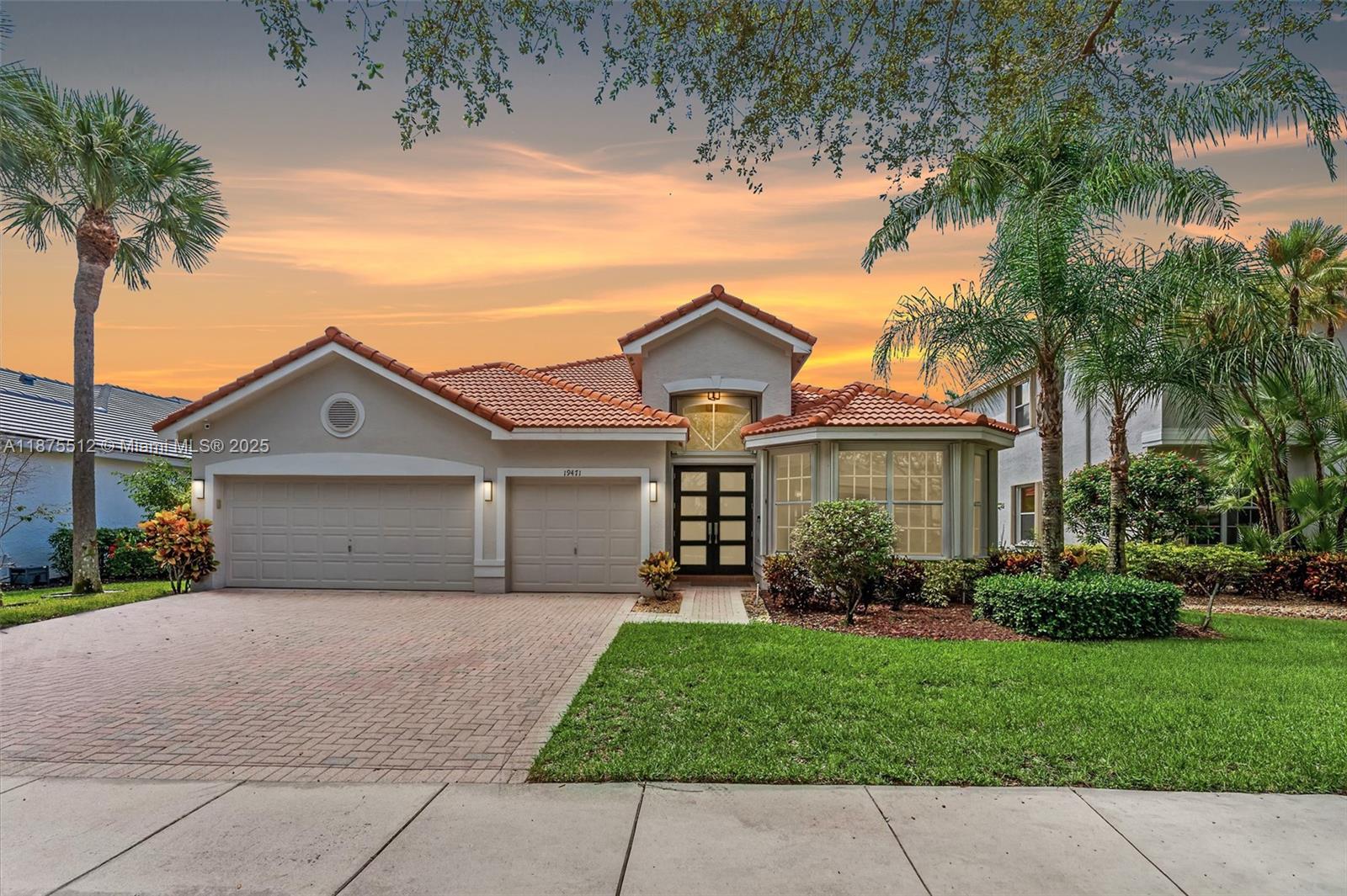 Incredible Value in Saturnia! This elegant 4-bedroom, 3-bath, single-story Cabernet model with a 3-car garage combines comfort, style, and functionality. Enjoy soaring ceilings, an open layout, spacious rooms, a large master suite w/ walk-in closets & separate jacuzzi/shower. The home offers abundant storage, tile flooring in living areas & laminate flooring in bedrooms, a private screened-in patio & accordion shutters.
Located in Saturnia, one of Boca Raton’s most desirable guard-gated communities, enjoy a luxurious lifestyle with a resort-style clubhouse, fitness center, social room, children’s activity center, sparkling pool, jacuzzi & lighted Har-Tru tennis courts. Ideally situated near top-rated schools, beautiful parks & excellent shopping.