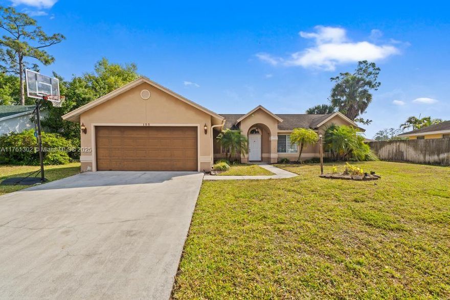 Welcome to this 3-bedroom, 2-bathroom home with a stunning pool, a rare gem in the heart of Royal Palm Beach with **NO HOA**! This home offers a spacious and functional layout, including a living room, dining room, and den. The kitchen boasts wood cabinets and granite countertops, perfect for culinary enthusiasts. Enjoy Florida living with a massive 48-foot screened-in porch, a beautiful pool accompanied by a concrete deck, and green space ideal for a garden. The property is equipped with hurricane impact windows and doors for added peace of mind. The newly fully fenced backyard ensures privacy, making it a perfect retreat. Located close to shopping centers and excellent schools, this home combines convenience with comfort. Don't miss the opportunity to make this your new haven!
