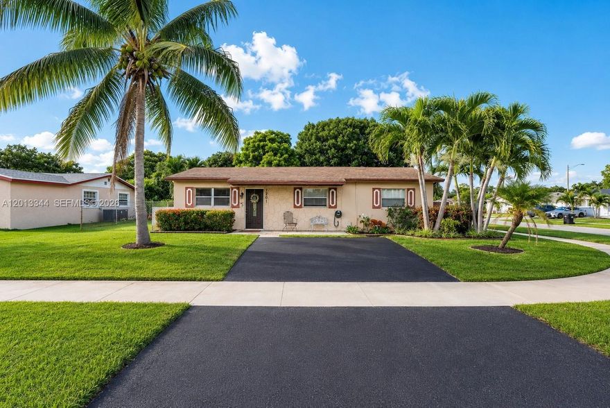 Charming and well maintained 3 bedroom, 2 bathroom home offering 1,085 sq ft of comfortable living space in a centrally located North Lauderdale neighborhood. This inviting residence features a functional layout with well defined living and dining areas, abundant natural light, and a warm, welcoming atmosphere throughout. The kitchen offers a seamless flow into the main living areas, ideal for everyday living and entertaining.

Each bedroom is thoughtfully sized, with a primary suite that provides privacy and comfort. The home presents a great opportunity for buyers to move right in or add personal touches over time.

One of the standout features is the expansive backyard, a true outdoor retreat with ample space for entertaining, gardening, pets, or even adding a pool or outdoor lounge area. The yard offers flexibility and potential that is hard to find at this price point.

Conveniently located near schools, parks, shopping, dining, and major highways, this home provides easy access to everything you need while being tucked into an established residential community. Ideal for first time homebuyers, downsizers, or investors.

As an added benefit, the property currently has a full Veteran property tax exemption in place. The new owner will benefit from this exemption through the remainder of the current tax year. Don’t miss your chance to make this property your own!