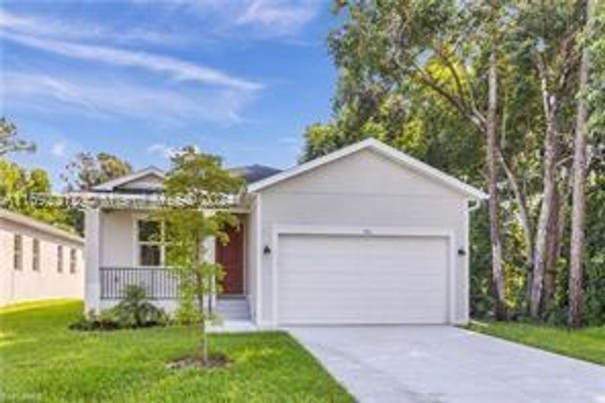BRAND NEW 3 BEDROOMS 2 BATH, 2 CAR GARAGE, LOCATED BETWEEN NAPLES AND MARCO ISLAND, JUST 6 MINUTES FROM DOWNTOWN NAPLES, NO HOA, LOCATED AT THE END OF THE STREET FOR PRIVACY, OPEN CONCEPT, AS YOU ENTER YOU WILL SEE THE SPACIOUS KITCHEN, WHITE CABINETS, QUARTZ COUNTER TOPS, STAINLESS STEAL APPLIANCES, LIVING DINNING COMBINATION, SLIDDING GLASS DOORS BRING SO MUCH LIGHT INTO THIS HOME. SPLIT PLAN, HIGH END LAMINATED FLOORS, MAIN SUITE BATHROM OFFERS DUAL SINKS, LARGE MIRROR, FRAMELESS GLASS DOOR ENTRY, INSIDE LAUNDRY ROOM INCLUDES SINK, WASHER & DRYER, SCREENED LANAI FOR YOUR MORNING COFFE OR JUST TO RELAX, NICE FRONT PORCH. CENTRAL UTILITIES. 1651 SQ FT OF LIVING AREA.