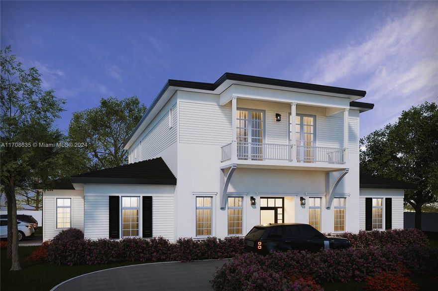 Welcome to 7605 Sw 71st Ave, a beautiful new construction home, featuring a stunning Mia Cucina kitchen and gorgeously designed high-end finishes throughout. This costal modern home includes Italian Travertine and Marble bathrooms, California White Oak Floors, and a luxurious outdoor living space with a beautiful backyard, a pool, and a year-round summer kitchen. The spacious Master Suite which includes a spa like bathroom and 326sf of closet space, is a real masterpiece. The 3 additional bedrooms upstairs, as well as a downstairs guest suite and a den make this home's 6 bedrooms and 7.5 baths, the epitome of luxury living! On a lush private street with a gate enclosure and close to some of the most prestigious private schools in the area, this house is ready to become your new home.