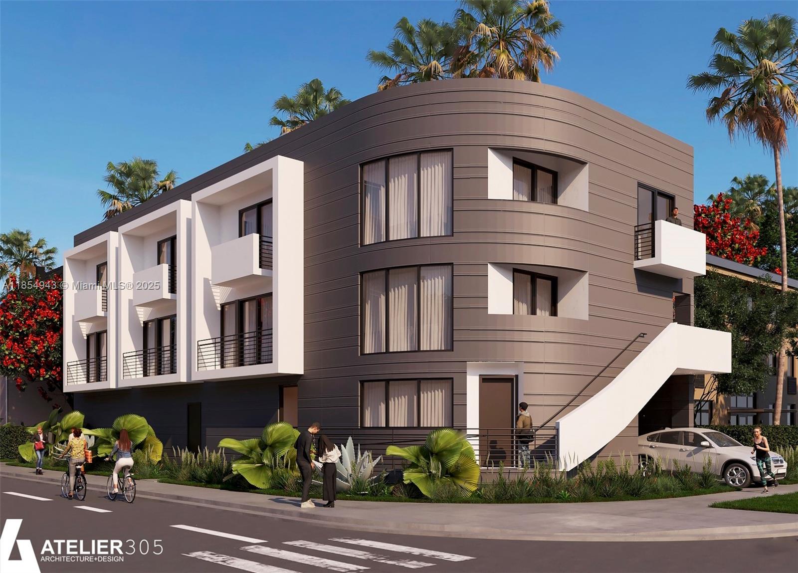 An exclusive opportunity to acquire a prime corner development site in the heart of Little Havana, one of Miami’s fastest-growing neighborhoods. Shovel-ready with approved plans for 5 residential units—four spacious 3-bed/3-bath two-story modern townhomes with balconies and ground-floor parking, plus one 1-bed/1-bath unit. Striking modern architecture with flexibility for long-term or short-term rentals including Airbnb. Just minutes from Brickell, Downtown, and Miami International Airport. T4-R zoning allows for multi-family development. A rare, ready-to-build opportunity in a vibrant and connected location.