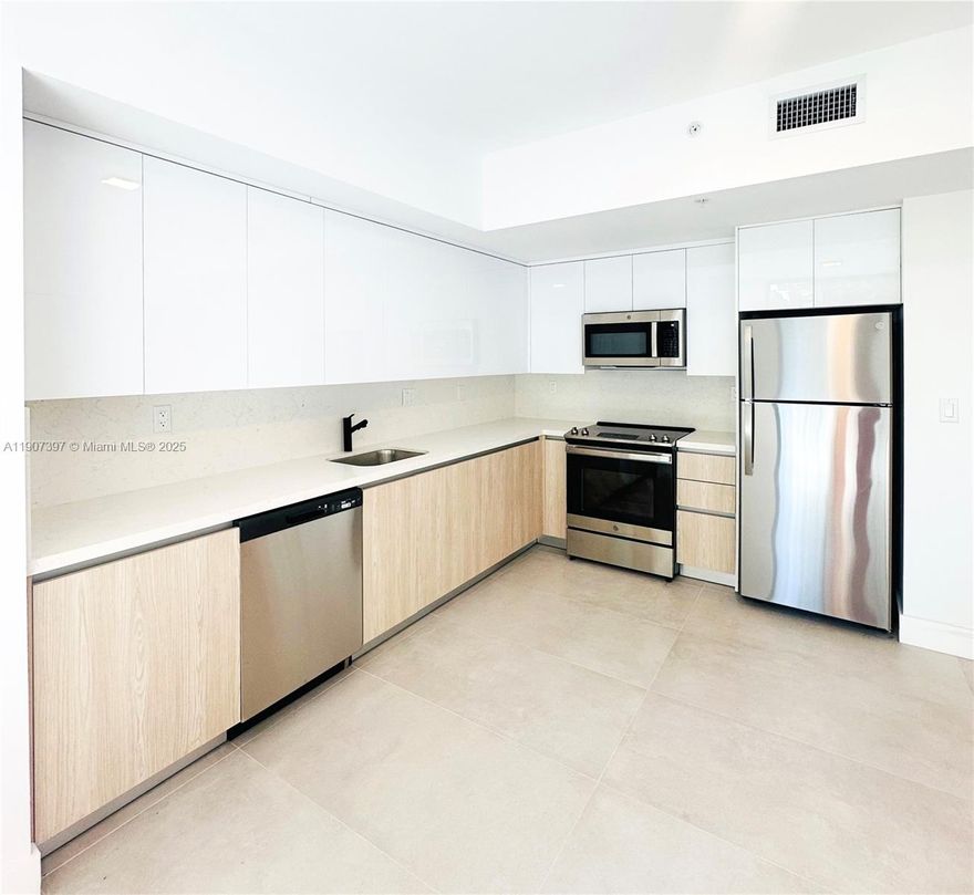 Welcome to your brand new home! Be the first resident of this beautiful 2 bedroom, 1 bathroom apartment. Enjoy sleek modern finishes, ceramic tile floors, and plenty of natural sunlight throughout. The kitchen is fully equipped with brand new appliances and contemporary cabinetry. Ideally located near Downtown Miami, Brickell, and Little Havana, with quick access to major highways and the beach. Move in with just two months. A perfect blend of comfort, style, and convenience in a newly constructed building!