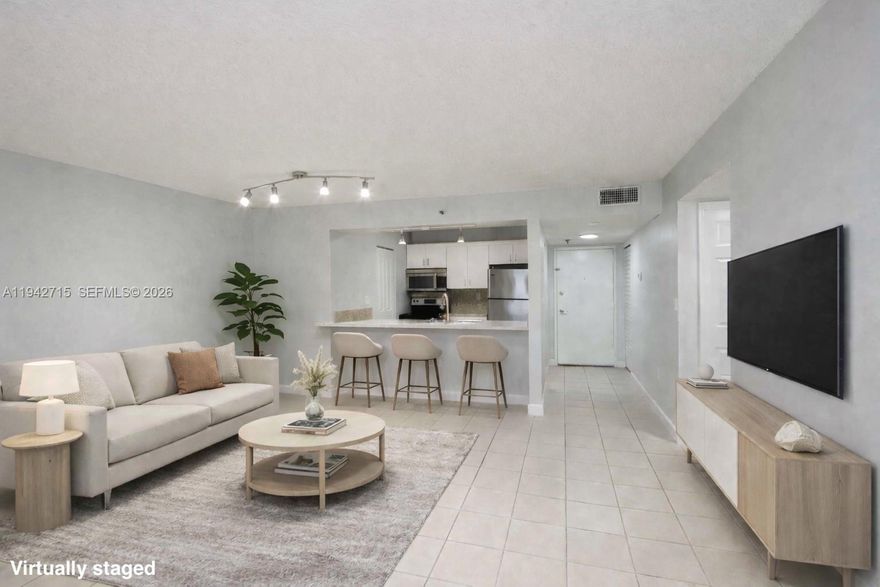 Enjoy effortless Downtown Miami living in this spacious residence at The Madison! Offering the largest 1-bedroom layout in the building, the unit features an open and airy floor plan with tile flooring throughout, stainless steel appliances, and an impact sliding glass door designed for comfort and quiet. Residents enjoy resort-style amenities including a pool, fitness center, BBQ area, tennis, basketball and volleyball courts, multiple social spaces, and 24-hour security. Ideally located just blocks from Kaseya Center, Bayfront Park, and Bayside Marketplace, with convenient access to dining, entertainment, and transit. Easy to show!