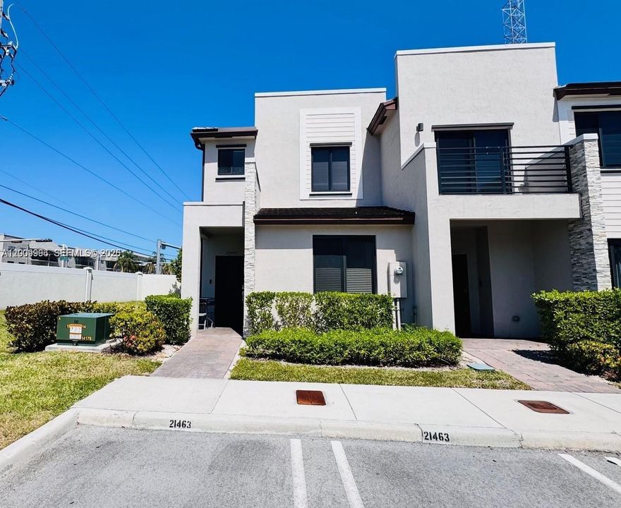Welcome to 21463 N.E. 3rd Path, a beautifully crafted 2021 home nestled in the sought-after Via Ventura community in Miami. This modern residence blends sleek design with everyday comfort, featuring bright open living spaces, contemporary finishes, and a thoughtfully designed layout perfect for both relaxing and entertaining. Enjoy a vibrant neighborhood atmosphere with convenient access to shopping, dining, and major highways—all while coming home to a peaceful, well-maintained enclave. A perfect balance of style, location, and lifestyle. This property is a short sale. Now accepting offers.