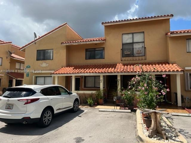 Two bedroom two bathroom second floor unit in Residencial el Prado. There is a full size washer and dryer inside the unit. Tile floors throughout the unit. Easy access to main highways, Publix supermarket across the street, plenty of stores and restaurants nearby. Small pets allowed with HOA and landlord's approval. 1 assigned parking space, guest parking, & additional spaces can be used with a decal + fee to association.