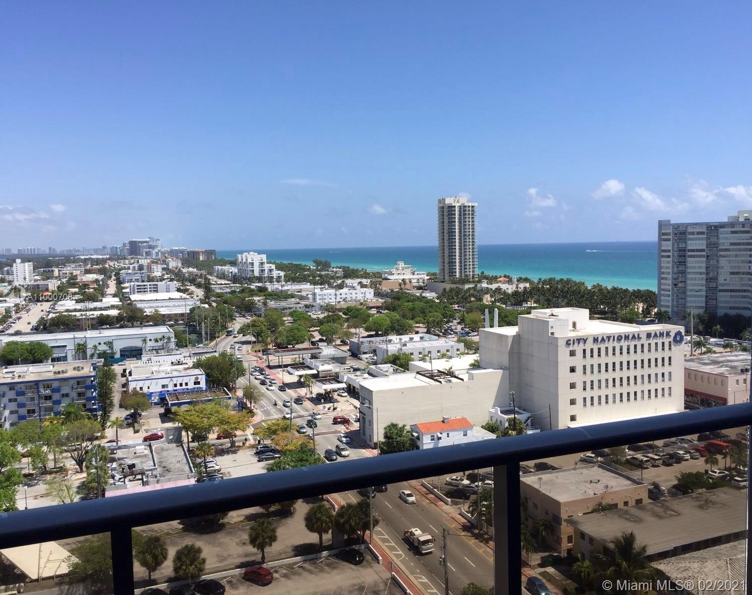 This Penthouse 1/1 at 401 BLU is in the heart of North Beach located just steps to your beach entrance ,Publix supermarket and many great shops and restaurants. Super nice amenities include 24/7 front desk/ security, gym and amazing roof top pool with a breathtaking view.