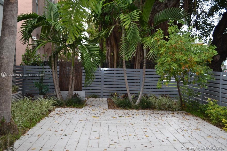 Beautifully renovated 1BR / 1BA corner unit on the ground floor. This apartment features sleek tile flooring, impact-resistant doors and windows. Enjoy a modern Italian-style kitchen with stainless steel appliances, updated plumbing and electrical, and a contemporary bathroom with stylish fixtures. The unit also includes central A/C, in-unit washer and dryer, and convenient street parking. Easy to show!