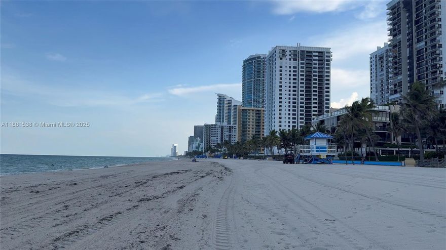 Own a slice of paradise at this stunning condo, just steps from the world-famous Hollywood Beach! A seaside oasis in a Beachfront location. Renovated guest and master bathrooms. The Open-concept kitchen is perfect for entertaining or casual meals. Versatile space, dining area or breakfast nook? You decide! Spacious living room for relaxing in style together with a quiet residential building. Beautiful wood floors throughout, Impact windows and sliding glass door, Enjoy the view worry-free. Private storage area. Unwind and connect at the sparkling pool. BBQ area.  Ideal place for full time living or seasonal escape. Make it your permanent home or vacation getaway. Small pets are welcome, bring your furry friend along. Don’t miss this opportunity to own your piece of the beach! Building has reserves, 40 and 50 inspections completed.