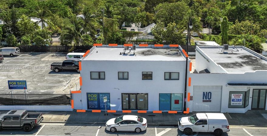 mixed-use property, consisting of 1,300 SF of ground floor retail space situated on a 5,000 SF lot, along with two beautifully renovated 2 Bed/1 Bath income-producing apartments upstairs, giving the new owner the ability to operate them as AirBnB with proper licensing from the city. Both 650 SF apartments are fully built out and furnished, equipped with kitchens & bath, washer and dryer with on-site parking available. The ground floor has 91/2 ft. in ceiling height with a large open floor pan. The property also has an outdoor patio area that can be repurposed for 8+ parking spaces, and already underwent its 40-year recertification.Site benefits from high-density Wynwood Nrd-2 zoning and can be redeveloped.