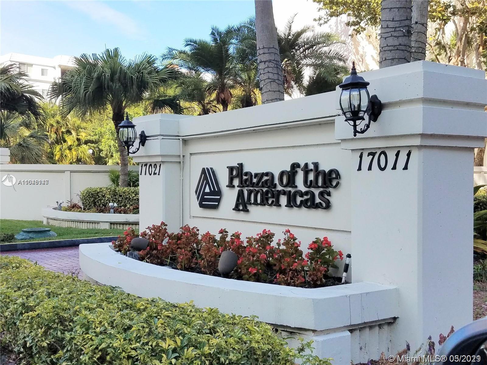 This beautiful and bright 2 Bed/ 2 Bath corner unit, located in gated Plaza of Americas is in the heart of Sunny Isles. The spacious layout features upgraded bathrooms, kitchen, and tiled floors throughout. Both intracoastal and ocean views. Complete with 3 parking spaces (one assigned and two unassigned). Rental payment includes cable, internet, water, trash, and 24 hr security. Amenities include heated pool, hot tub, gym, library, party room, jogging track, tennis, basketball, bbq area, sauna, and business center. Walking distance to the beach, restaurants, and supermarkets. Minutes from Aventura Mall and FIU. Easy to show.