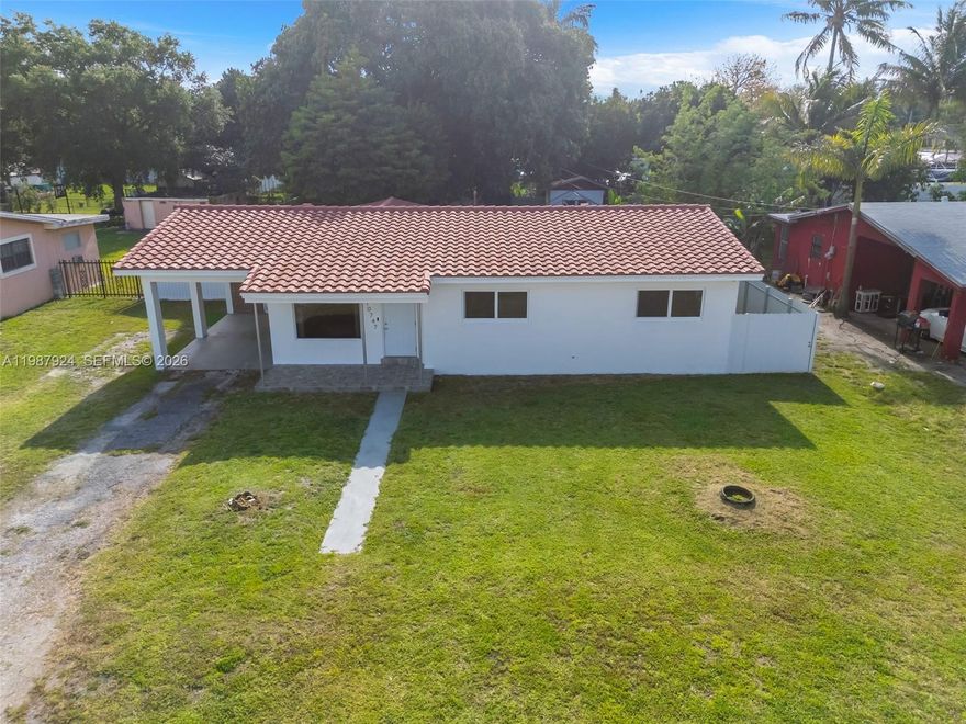 Updated 3BR/2BA home. Discover this move-in ready 3-bedroom, 2-bath home featuring a renovated kitchen with stainless steel appliances. The interior is bathed in natural light, highlighting the ceramic tile flooring that runs throughout the entire house. Outside, the large backyard is a gardener’s dream, featuring a privacy fence and with room for a pool. Centrally located near top-rated schools and shopping, this property is an impeccable find for any first-time buyer. Schedule your private tour today.