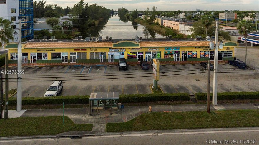 Fantastic Doral Location! BHHS is proud to offer a retail multi-tenant building with frontage on NW 25th street, one of the heaviest traveled roads in Doral.
Excellent opportunity in this industrial area with great  future as Doral experiences major growth and  redevelopment. The property consists of 9,124 SF of rentable space divided in 7 units. Highly visible location. Historically 100% occupied with no vacancies. Concrete construction with flat roof and large structural spans to accommodate for open working spaces.
HIGHLIGHTS:
* Great return on the investment : 7.51%
* Exposure along  NW  25th street which has high traffic and visibility.
* 100% leased.
*Close to 826 Palmetto Expressway and 836 Dolphin Expressway and Miami International airport.
*Ample parking, 36 Spaces