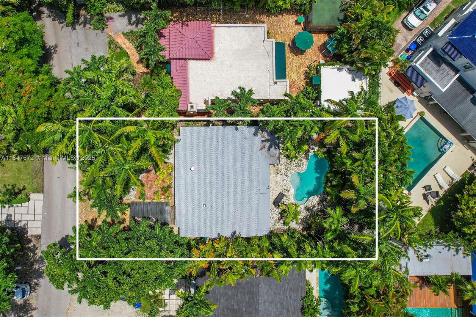 Rare South Grove opportunity – sold for land value! This 5,350 SF lot (50x107) is the perfect canvas to build a luxury residence in one of Miami’s most desirable neighborhoods. Existing 2BR/1BA home (1,328 SF) and pool provide utility access but hold no contributory value. Zoned T-3L with up to 4,400 SF buildable area and a 2,476 SF footprint, the property is surrounded by lush vegetation and perimeter live oaks, offering privacy without obstructing design plans. Minutes from Coconut Grove’s best dining, shopping, and entertainment, and close to top private schools including Carrollton, Ransom Everglades, and St. Stephen’s. Ideal for builders, developers, or end-users ready to design their dream home. The home is currently uninhabitable and sold As is.