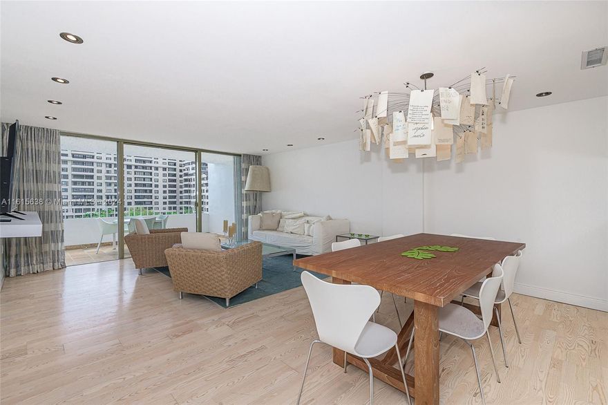 Welcome to the Village of Key Biscayne, where coastal living thrives in the Commodore Club oceanfront complex. This beautifully remodeled two-bedroom, two-bath unit in the South building is just steps from the ocean.

Inside, you'll find a modern kitchen with marble countertops, new lighting, and stainless steel appliances, along with an eat-in countertop for casual dining. Both bathrooms were fully renovated in 2024, offering contemporary design and luxurious finishes. Stylish wood laminate flooring adds warmth, while window treatments provide privacy and natural light.

With a tranquil ambiance and full amenities—including a welcoming front desk, oceanfront pool, gym, and onsite management—this turnkey unit is ready for you to move in and enjoy the vibrant Key Biscayne lifestyle.