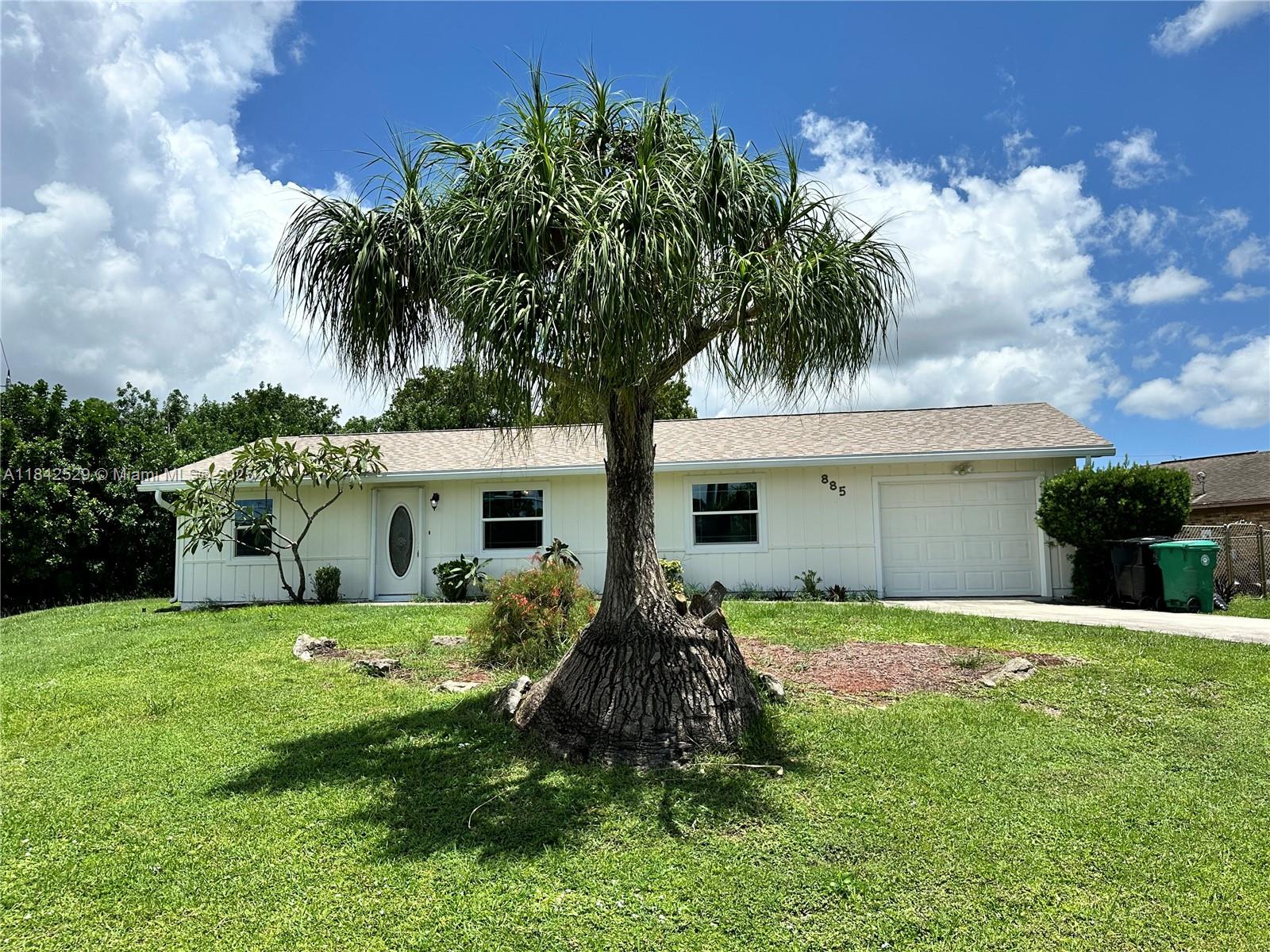 Charming 3BD/2BA home in an unbeatable location! Enjoy warm house, and a spacious backyard. Includes a covered garage with storage, kitchen equipped with essential appliances including bran new washer & dryer, and dishwasher. Conveniently located just minutes from major highways (I-95 and Turnpike) schools, hospitals, churches, popular restaurants, and great shopping. Owner pays water.
