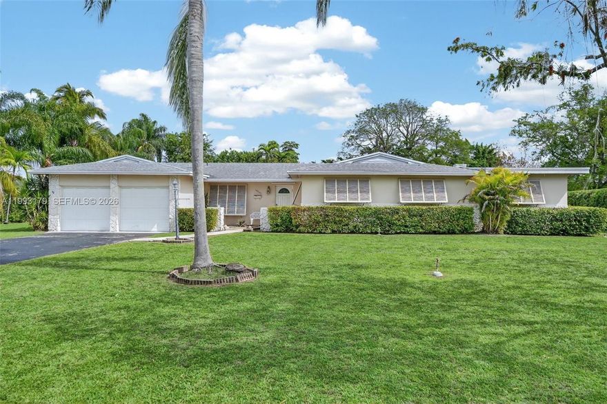 Location, location, location…. A diamond in the rough, original owner, located in the highly sought-after neighborhood of Oakland Acres in Kendall, nestled on a tranquil street. This home is an exceptional opportunity located near Miami Dade College, Leewood K-8 Center, St. John Neumann Catholic School and Church, and Baptist Hospital. Minutes to US-1, Florida’s Turnpike, the Palmetto, dining, and shopping. This spacious 4-bedroom, 2-bath home with an additional large flex room sits on an expansive .49 acre lot (21,546 sq. ft.), with privacy, in one of Miami’s most desirable neighborhoods. The property features a large pool, 2-car garage, an impressive yard with endless possibilities envisioning outdoor entertaining, future expansion, or creating a private retreat. Inside, the home provides a generous layout with tremendous potential for updating, making it the perfect canvas for someone ready to add their personal touch. With its prime location, oversized lot, and value-add upside, this property is a true gem in a high-demand area. Opportunities like this are few and far between; unlock the potential and make this Miami home your own.