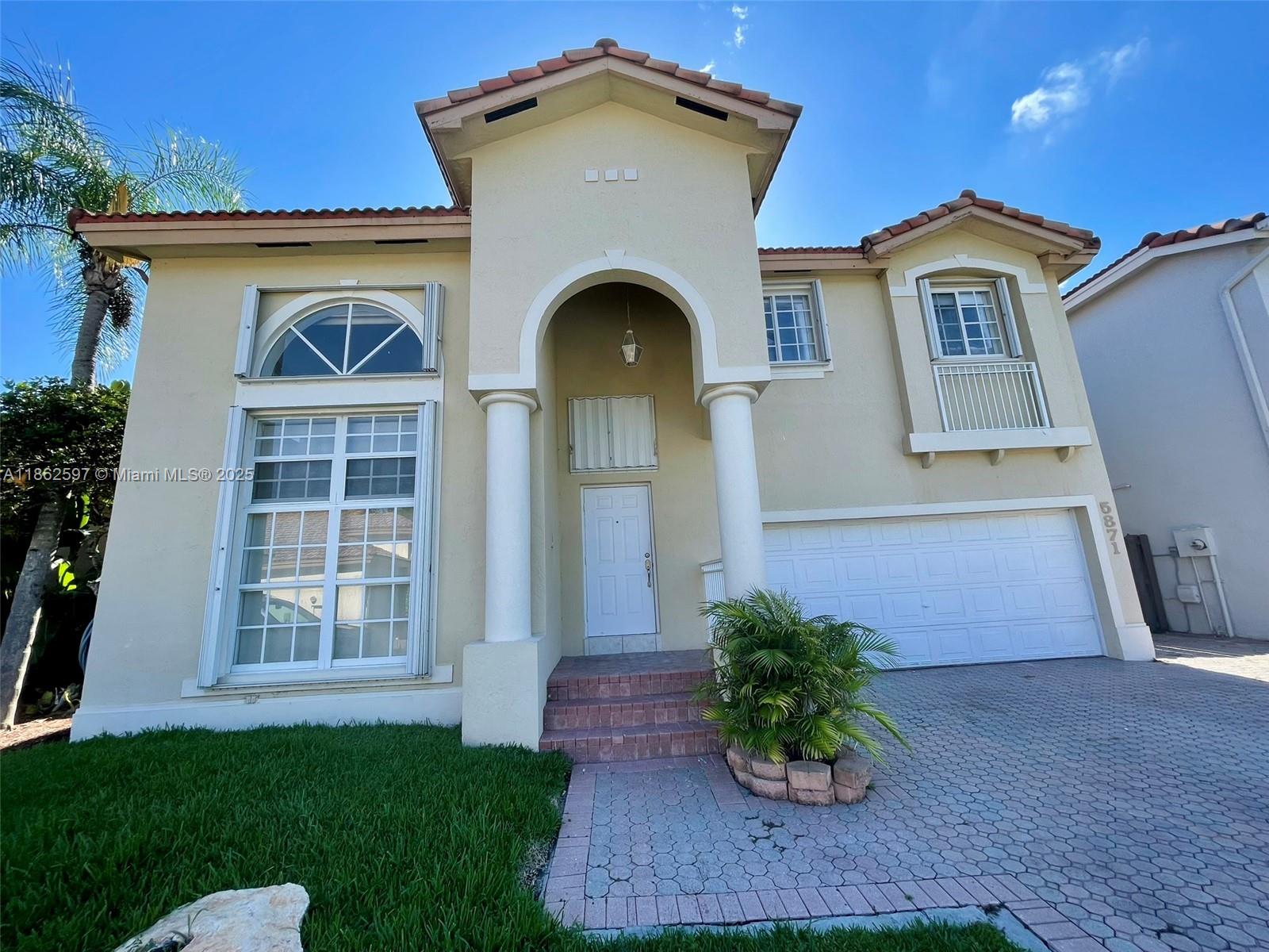 Beautiful, impeccable, and updated home inside the resort-style community of Doral Isles featuring four bedrooms and 2.5 bathrooms, modern style, freshly painted walls, vaulted, elegant ceiling with beautiful natural light, stunning glass and steel staircase, laminated floors, and sleek contemporary kitchen with stainless steel appliances. Enjoy your patio privacy, with a garden view and no neighbors in the back, plus a large patio. Great location near major highways, airport, and entertainment areas such as the Dolphin Mall, Downtown Doral, and International Mall. Lease payment includes basic cable by the HOA and front landscaping maintenance. Doral Isles community offers amenities such as a gym, tennis courts, soccer field, jogging trails, volleyball courts, ad an amazing patio cafe.