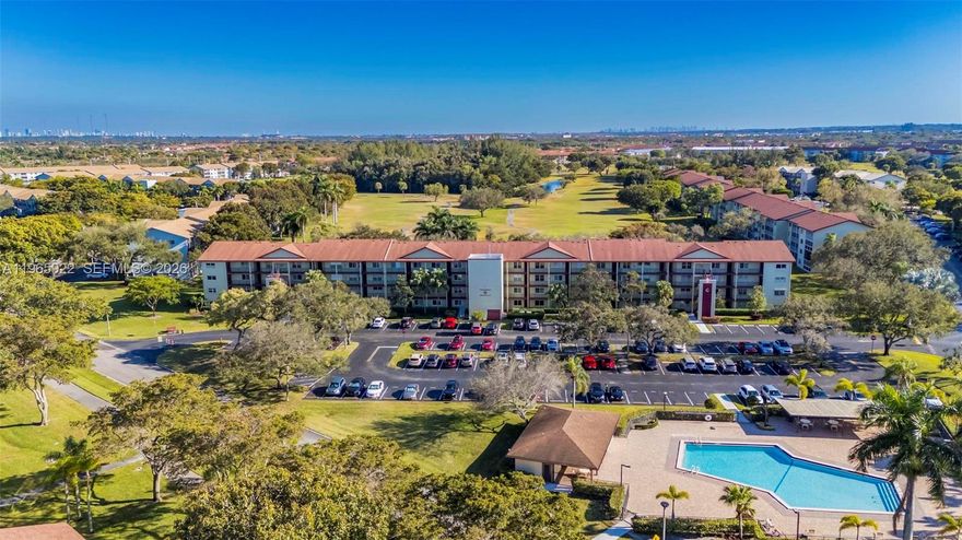 Spacious 2-bedroom, 2-bath condo located in the desirable 55+ community of Century Village in Pembroke Pines. This third-floor unit offers peaceful golf course views and a large screened balcony, ideal for relaxing and enjoying natural light.

The unit features ceramic tile flooring throughout, updated kitchen and bathrooms, and a functional layout with approximately 1,300+ sq ft of living space. Washer and dryer in unit.

The building includes elevator access and is part of a gated community with resort-style amenities such as clubhouse, pools, fitness center, tennis and pickleball courts, theater, golf course, and 24-hour security.

Conveniently located near shopping, dining, and medical facilities. Association approval required. Please verify all community rules, restrictions, and requirements directly with the association.