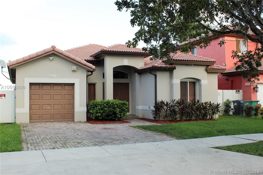 Immaculate 3 bedroom home with no Association and LOW Property taxes. All tiled, upgraded kitchen with granite, Stainless Steel Appliance and Gas Stove. Newer washer and dryer. No back neighbors for this private home. Newly installed Aluminum patio roof, concrete patio and storage shed.