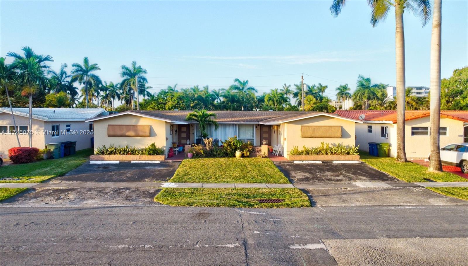 Incredible investment opportunity! Beautiful duplex in a prime, high and dry location. Zoned for 2 stories, with potential for an additional 2,365 sq ft. Each unit features 2 beds, 2 baths, walk-in closets, and 1 screened-in porch. Each unit has 2 parking spots. Appliances in units. Can be split into 2 separate units and sold as such. Perfect for Airbnb, other investments, or long-term rentals. Just minutes from beaches, casinos, restaurants, Hospital and Drs, shopping, airports, Walmart, and houses of worship. Located in NE Hallandale Beach. Easy to show and a must-see property with endless potential! Don't miss this life time opportunity.