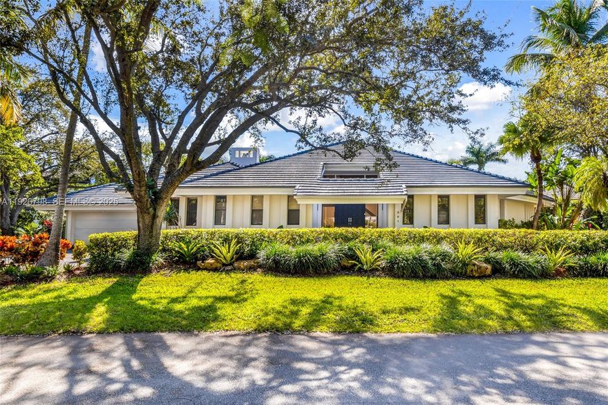 This elegant residence is situated within the prestigious, guard-gated community of Cocoplum, one of South Florida’s most sought-after neighborhoods. The home boasts a formal living and dining room, along with a beautiful modern eat-in kitchen featuring granite countertops, stainless steel appliances, wood cabinetry, and a breakfast nook overlooking the covered terrace and pool area. All social spaces are finished with marble flooring and the bathrooms have been tastefully updated. The layout includes three bedrooms on the first floor, including the spacious master suite, with an additional guest bedroom located upstairs. The property also offers a generous circular driveway and a two-car garage