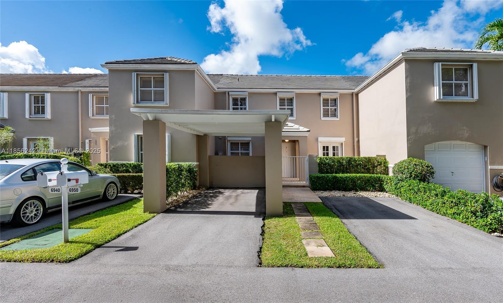 This 2-bed / 2.5-bath townhouse offers 1,456 sq. ft. of bright, updated living space in a prime, central location with quick access to the Palmetto Expy., Bird Rd., & Coral Gables. Inside, you’ll find an open layout with lots of natural light, porcelain floors, and LED recessed lighting. The modern kitchen has quartz countertops, stainless steel appliances, and an island for extra prep space.
Upstairs, both bedrooms have en-suite bathrooms and PLENTY of closet space. Out back, the patio sits just steps from the lake, enjoy privacy and the relaxing sound of the fountain. 2 parking spaces, one of the few homes with a covered carport for the 2nd spot.
Enjoy living in this quiet, well-kept community with the pool, gym, and tennis court. Take advantage of the comfort of a move-in-ready home.