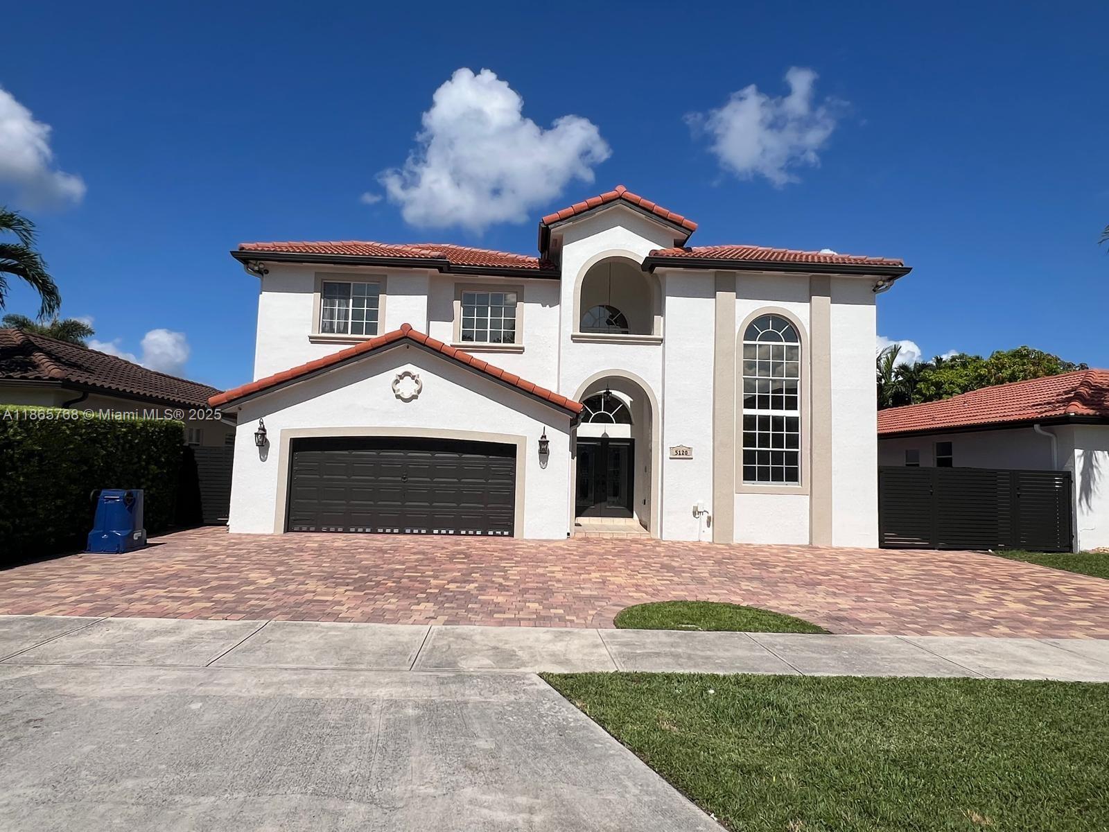 Beautiful and spacious 4/3 single-family home for rent in West Kendall with approximately 2,900 sq. ft. of living space. The first floor offers a convenient bedroom and full bath, along with a modern kitchen featuring granite countertops and porcelain tile throughout. Upstairs, you’ll find wood-look flooring, an open den ideal for a home office or fitness area, and a master suite with a luxurious jacuzzi. The home also includes a two-car garage with built-in cabinets for extra storage, a laundry room with side-by-side washer and dryer, and a brick driveway that provides additional parking. The backyard is designed for entertaining with a spacious brick patio, two covered lounge areas, and a private pool. This property offers comfort, style, and plenty of space for family living.