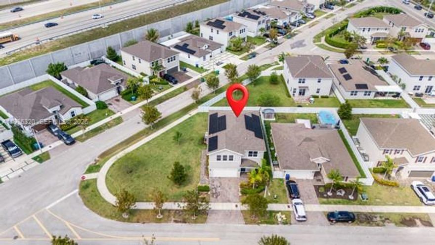 Welcome to this beautifully maintained 2021-built single-family home with additional quarters located in the heart of Homestead. Offering 5 bedrooms, 4 full bathrooms, and 1 half bath, this spacious two-story residence features 2,944 Sq.Ft. of living area and sits on an expansive 8,983 Sq.Ft. lot.

Designed for both comfort and functionality, the home boasts an open-concept layout with generous living and dining areas, a modern kitchen, and abundant natural light throughout. The floor plan includes a private additional quarters/efficiency, ideal for multigenerational living, guest accommodations, or income-producing potential.

Enjoy the freedom of NO HOA and plenty of space to park a boat, RV, or multiple vehicles—a rare find in today’s market.

This home is also equipped with solar panels, providing energy efficiency and potential monthly savings on electricity costs—a major benefit for today’s homeowners.

Upstairs, you’ll find well-appointed bedrooms including a spacious primary suite with walk-in closet and ensuite bath. The home also includes a 2-car garage, dedicated laundry room, and thoughtfully designed living spaces for everyday convenience.

Step outside to a large backyard with room to create your dream outdoor oasis—perfect for entertaining or adding a pool.

Conveniently located near major highways, shopping, dining, and schools.