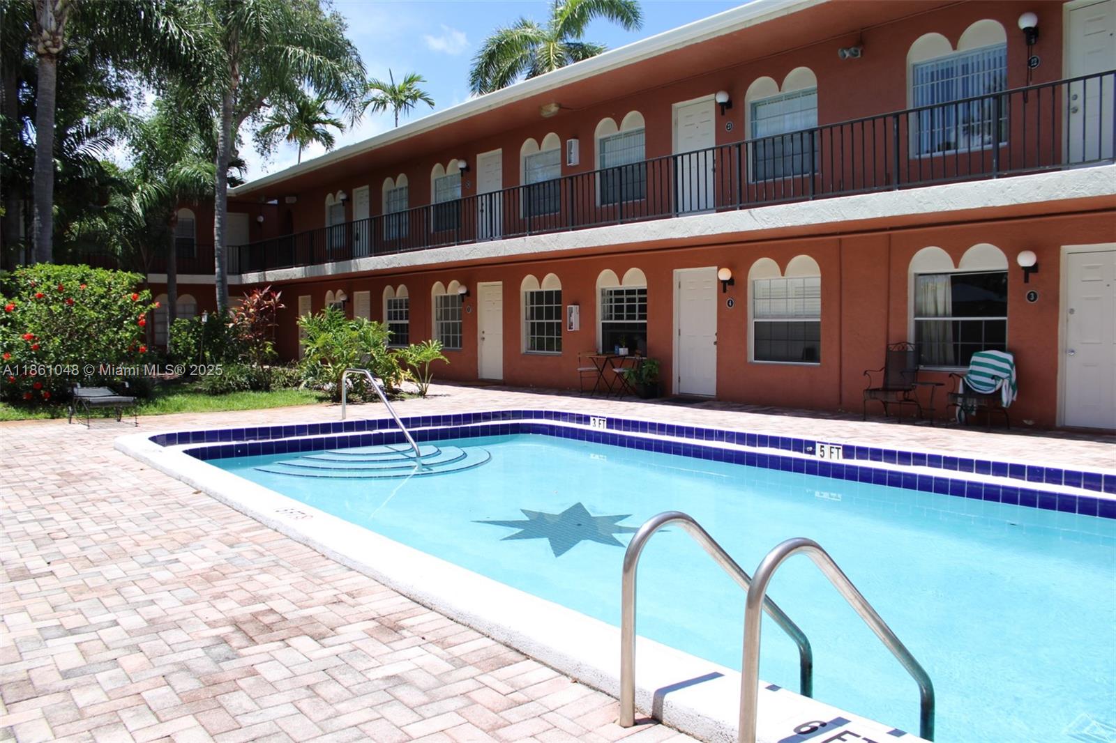 This charming 1-bedroom, 1-bath condo offers 609 sq. ft. of light-filled living space in a gated boutique community of SeaBreeze II in the heart of Harbordale. Located on the ground floor, the unit overlooks the beautifully landscaped courtyard and pool, creating a serene tropical retreat. The unit has large windows, multiple closets, and updated finishes including a modern walk-in shower, marble-style flooring.
Sea Breeze II is a well-maintained community featuring assigned parking, guest parking, bicycle storage, on-site laundry, BBQ/picnic areas, and lush garden surroundings. The location is unbeatable—just minutes from Fort Lauderdale Beach, Port Everglades, Las Olas, the airport, shopping, dining, and nightlife.