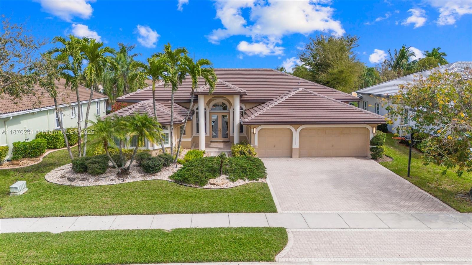 Enjoy waterfront living in this beautiful 5-bedroom, 3-bathroom pool home in Coral Springs! Located in the sought-after Kensington Glen community, this spacious home features an open, split floorplan with high ceilings and an abundance of natural light. The kitchen showcases granite countertops, an island, and stainless steel appliances. The large primary suite offers a Roman tub, separate shower, and dual sinks. Step outside to your private pool and relax with beautiful water views and sunsets. Located near top-rated schools, shopping, and dining, this home offers both comfort and convenience. Available for rent—schedule a tour today! Also listed for sale.
