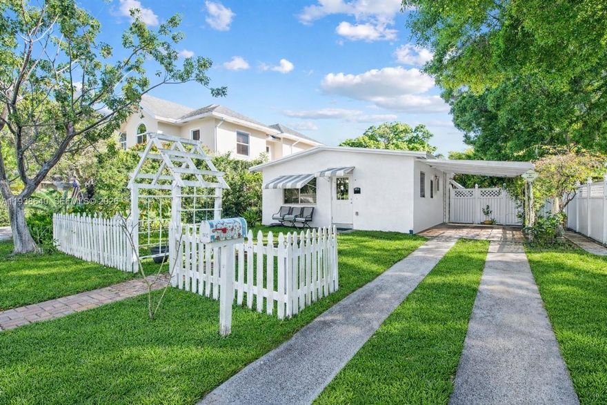 MOTIVATED SELLER! Adorable doll house in a hot area looking for some serious love. Could be a real gem. Deep lot with plenty of room for a pool. House has terrazzo floors, original mid-century pink bathroom, separate laundry room and carport. There is an additional concrete building behind with plumbing offering lots of opportunities. Most affordable home/duplex in Poinsettia Heights, one of FTL's most desirable areas. 2-bed, 1-bath + Efficiency sits on an oversized 50x150 ft lot, offering rare outdoor space. Zoned RD-15, potential to expand or redevelop into two townhomes. Minutes from the beach & downtown. This is an opportunity you won’t want to miss. Given the high demand in this area and aggressive pricing, this opportunity is expected to move quickly. Don’t miss your chance to secure it. QUALIFIES FOR FHA FINANCING. NEW ROOF, NEW WIRING, NEW WATER HEATER, HURRICANE SHUTTERS. HOUSE IS FINANCABLE