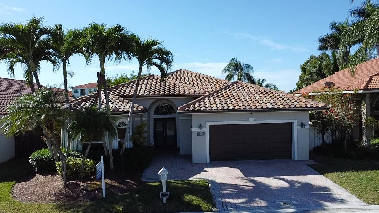 Great opportunity to buy 3/2 single family at Eagle Creek PEMBROKE LAKES SOUTH. Two car garage with hurricane door, canal view. Roof was replaced 2019, AC was replaced 2018 , accordion shuttles. Sellers are selling AS-IS. Sellers need a Post-Closing Occupancy of 30-45 days.