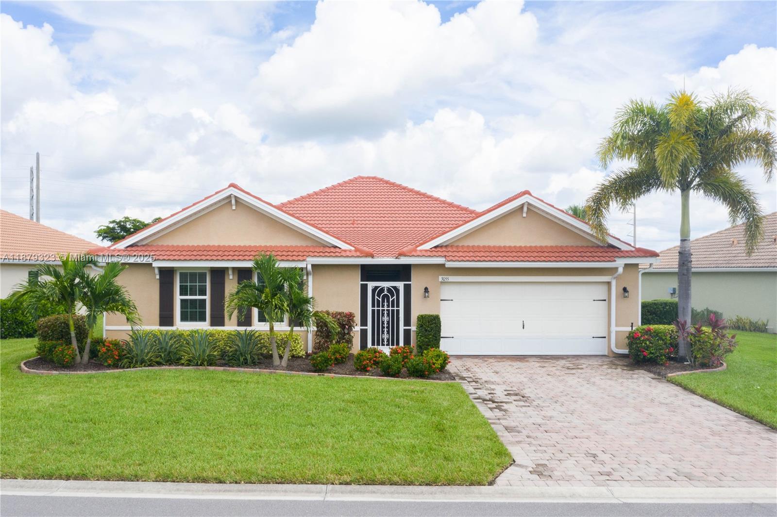 WELCOME TO THE CHARM OF SMALL-TOWN LIVING IN ALVA, WHERE PEACEFUL COUNTRY ROADS MEET MODERN COMFORTS. Located in a 55+ community, this well-maintained 3-bedroom, 2-bath home is just minutes from the Caloosahatchee River and Fort Myers. Inside, enjoy crown molding, custom shiplap accents, a frosted-glass den door, and a kitchen with sleek glass backsplash. Since 2015, upgrades include 150 mph hurricane windows, patio hurricane curtain, roof vent protection, and added gutters. Outdoor living shines with a screened lanai and paved patios, perfect for morning coffee or evening gatherings. Added shelving, attic access in the garage, and ceiling fans in every room bring extra comfort. Alva’s welcoming community, river access, and slower pace make this more than a home—it’s a retreat.