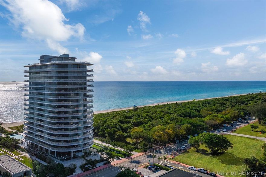 This stunning oceanfront condo—available furnished by TAL Studios—represents the pinnacle of indoor/outdoor living for the modern era, encompassing 3,162 SF+/- of interior living space, 4 bedrooms, 3 full and 1 half bathrooms, fresh modern interiors, and an astounding 2,280 SF+/- of oceanfront terrace that promises breathtaking ocean, bay, park, and city views from every vantage point.