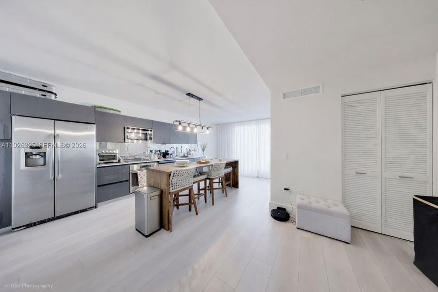 Experience refined living in the heart of Brickell. This beautifully updated 1-bedroom, 1.5-bath residence with a spacious den offers 710 square feet of thoughtfully designed interiors, featuring new flooring, upgraded lighting, and modern finishes throughout. Enjoy open city and river views that capture Miami’s vibrant energy. Ideally located just steps from Brickell’s top restaurants, luxury shopping, cafés, convenience stores, and the Metrorail, this home delivers true walkable urban living. Situated in MyBrickell Condo, a secure boutique building with a state-of-the-art gym and brand-new rooftop pool. Flexible rental options up to 12 times per year make this an excellent opportunity for investors or second-home owners. A peaceful retreat in the center of it all. A 60-day kick-out clause is in place on the current lease.