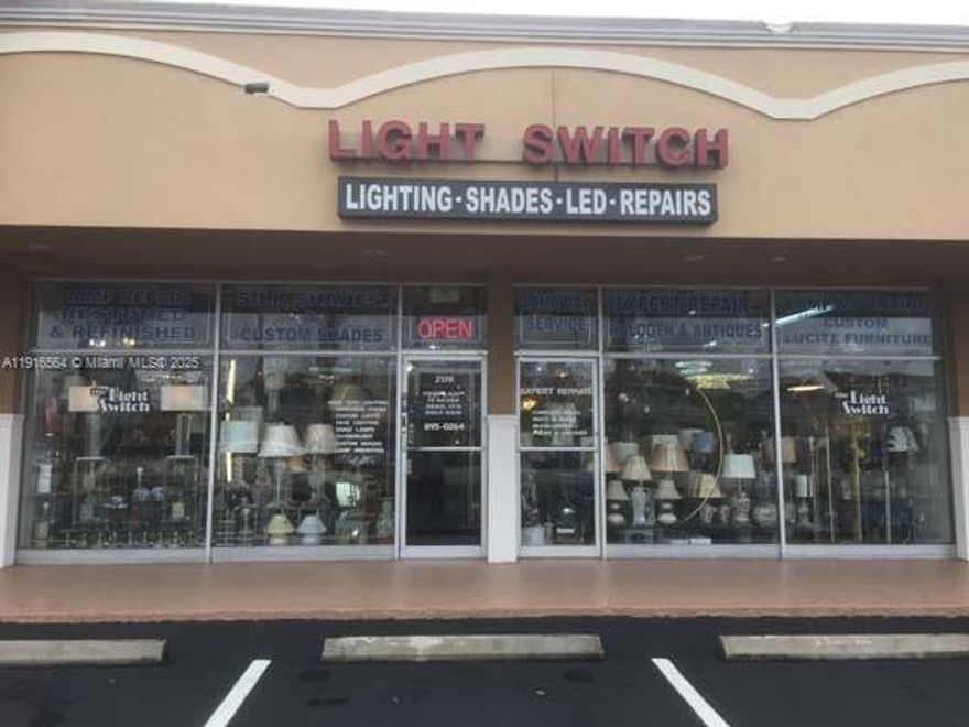 Established Lighting and Electrical Store for Sale!
50 years of building trust and serving the community! This iconic retail store specializes in repairs and sales of lamps, bulbs and shades. Huge inventory of lamps, shades, bulbs, and accessories (+ $100k value)
Inside a bustling plaza with restaurants, salon, shops, and plenty of free customer parking. Big windows showcase your products.
Turnkey Opportunity: Owner offers one month of free training to ensure a smooth transition. New lease contract until December 2028, with a competitive rent of $3,450/month.
Great Potential: Take over a successful business with a loyal customer base. Expand product lines, increase sales, and grow your presence in this thriving market. Don't miss this chance to own a piece of the lighting industry!