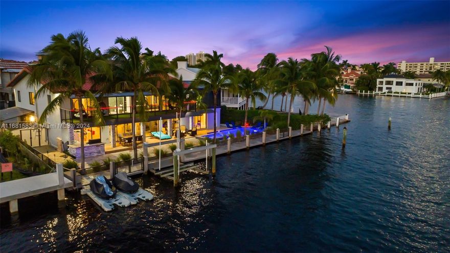 Rarely Available. Luxurious fully remodeled turnkey residence located in the prestigious Coral Ridge Estates.  Sited just one lot off the direct intracoastal along 105 feet of prime deep water frontage with room for an 85ft vessel.  Capture astounding views of the intracoastal nautical parade from the more recent second floor balcony and glass office additions.  Features include: 4 bedrooms, 5.5 bathrooms, flex 5th bedroom/gym space, wood burning fireplace, entire home electric back-up power supply system, wet bar, floor to ceiling wine chillers, outdoor kitchen, heated southern exposure pool, large spa, 12K lbs. boat lift, smart technology, and impact doors/windows.  Close proximity to A-rated schools, parks, a country club, a yacht club, the beach, and fine dining.