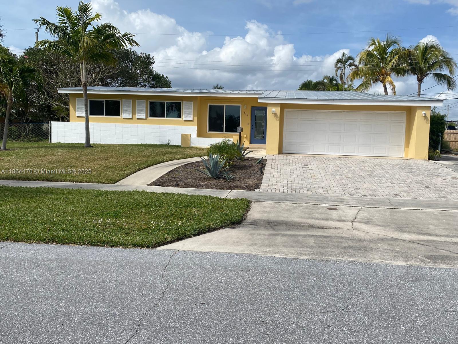 Beautifully updated single family home in North Palm Beach. 4 Bedrooms, 2 bathrooms, with a 2 car garage. Completely updated in 2023. Metal Roof updated in 2024. A/C is 2023. 4 Bedrooms, 2 bathrooms, with a 2 car garage. Completely updated in 2023. Metal Roof updated in 2024. A/C is 2023. Impact windows and doors bring in natural light. SS appliances. White wood cabinets with quartz counter-tops. The master bedroom has a walk in closet. Double vanities in the master bathroom. Tenant pays all utilities. No pets.