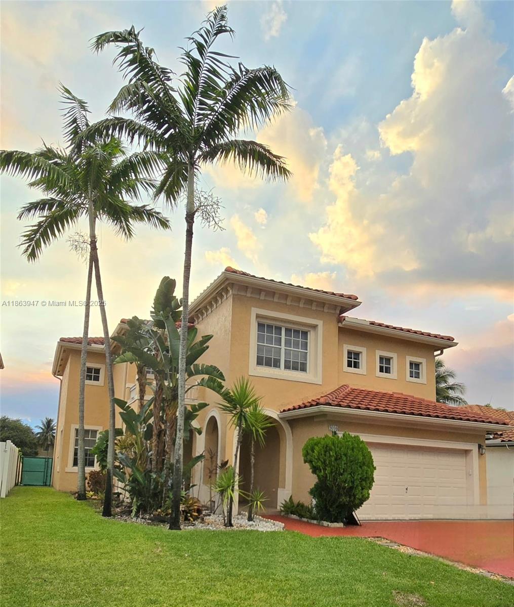 Beautiful and spacious 4 bedroom, 2.5 bathroom two-story home with a 2 car garage, located in the private gated community of Vizcaya. This property sits on an oversized private lot and boasts a large patio with wonderful views, perfect for entertaining and relaxing. The master suite offers a spacious walk-in closet, complemented by three additional generously sized bedrooms. The renovated kitchen features granite countertops and modern finishes. Additional highlights include an EV charging station, whole-house water filtration system, excellent schools, and a convenient location near shopping, dining, and major highways. A must-see!