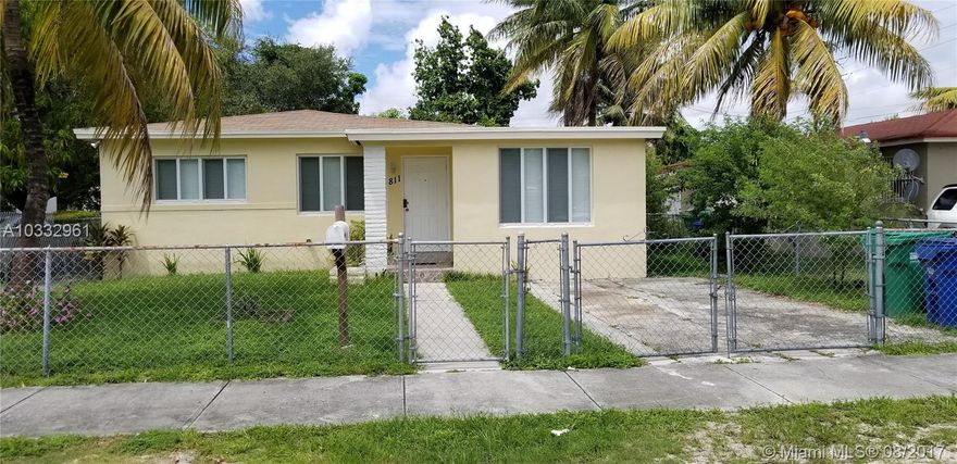 NW Miami Duplex: Nicely Renovated and Rented Month to Month with long-term tenants. Excellent Miami Opportunity to Purchase and own this Money Making Duplex. 2 Beds & 1 Bath on each side with separate private entrances, large fenced property, water included in rents, large backyard to share, nice eat in nook inside of the kitchen or create a separate dining area. Each unit has separate electric meters, stackable washer and dryer, and ample parking spaces. Duplex is Conveniently located West of I-95 and NW 103 ST and minutes from public transportation, schools, residential, and commercial corridors. Please do not disturb tenants. Contact agent for any questions and all Showing Requests. Submit Highest and Best Offer with Proof of funds & Available Financing.